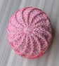 Crocheted Spiral Post Beanie Hat - Image 2