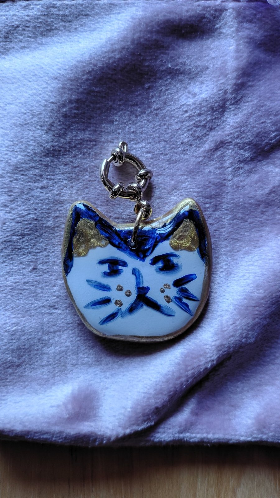Necklace Blue Cat