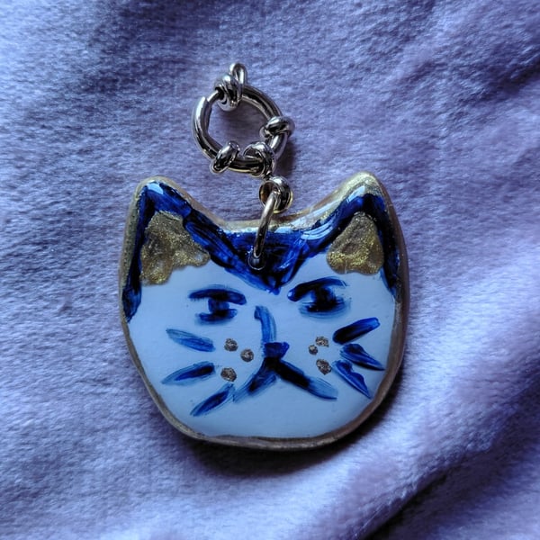 Necklace Blue Cat