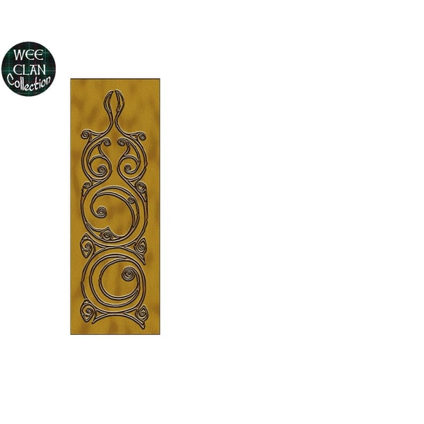 Celtic Inspired gold filigree on gold Vinyl Sticker For Phone, Laptop, Tablet