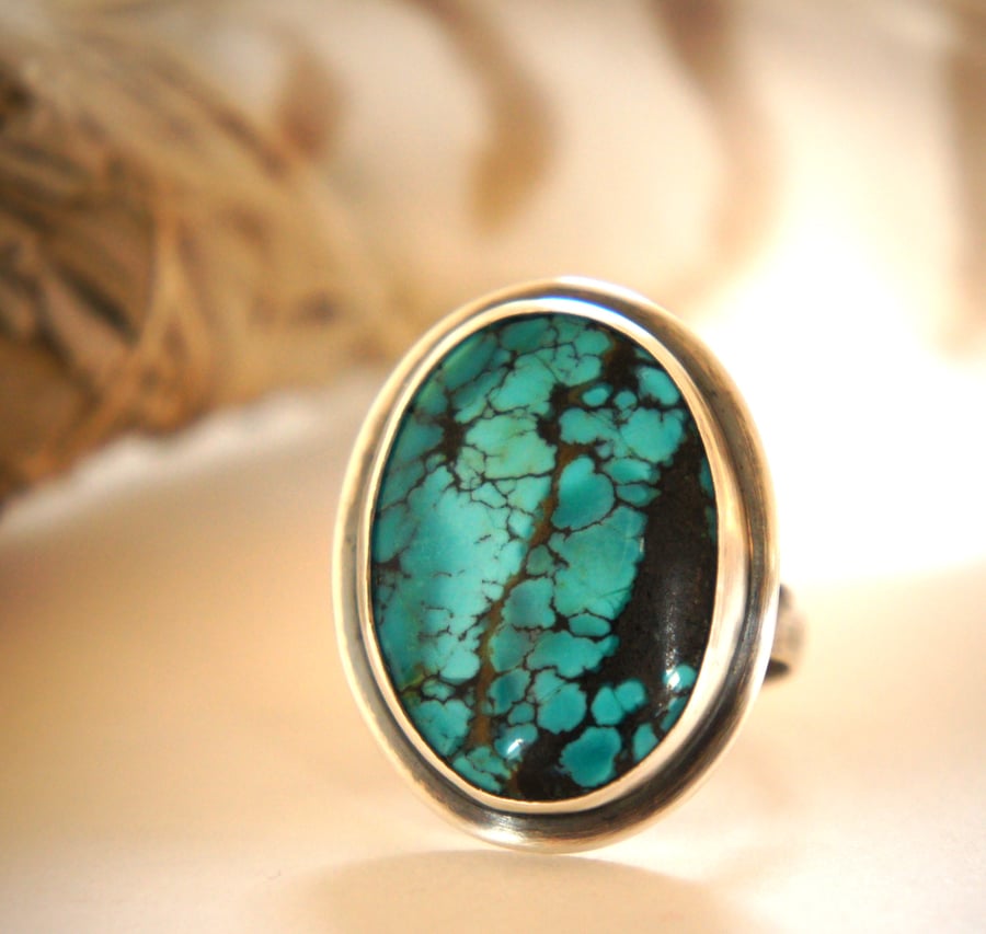 Turquoise and Sterling Silver Ring