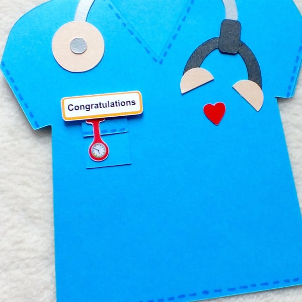 Special Doctor, Vet or Nurse Handmade Congratulations Card