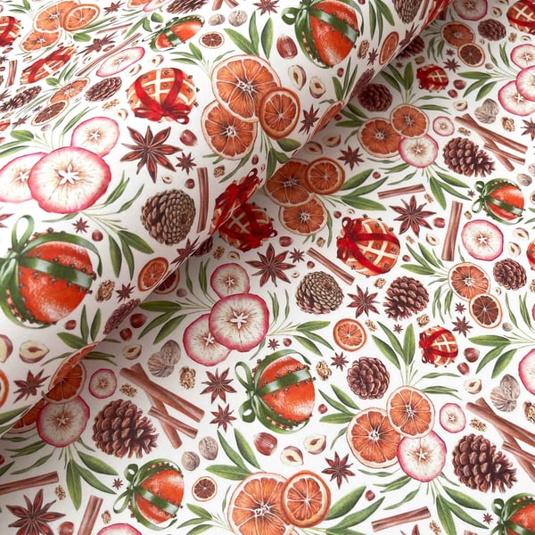Smells Like Christmas Festive Gift Wrap & Tag