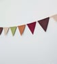 Earth Tones Felt Bunting - Boho Woodland Wall Hanging Decor - Image 6