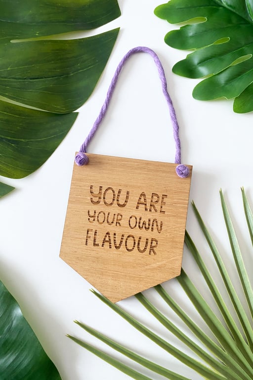 Oak wooden sign with motivational quote for her, unique gifts for gardeners