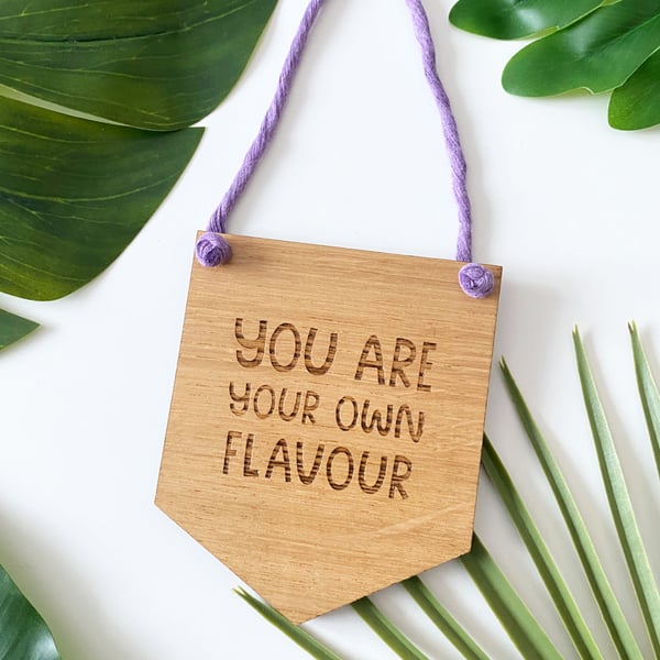 Oak wooden sign with motivational quote for her, unique gifts for gardeners