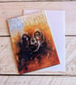 A6 Greeting Card (big cat from original artwork) - Image 3