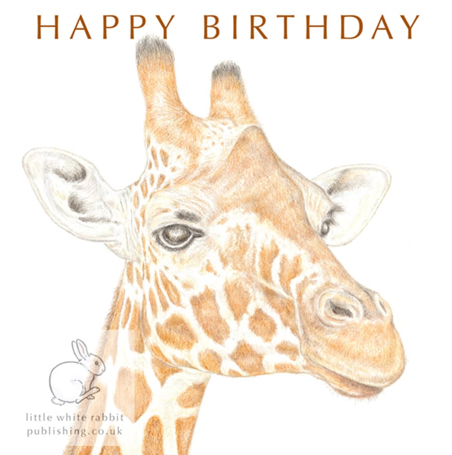 Giraffe - Birthday Card