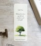 Oak Tree Bookmark With Motivational Words - Double Sided  - Image 3