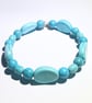 Turquoise Howlite Bead Bracelet - UK Free Post - Image 2