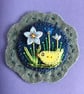 Hand Embroidered Little Bird Notebook and Pen Set  - Image 2
