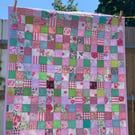 Pink and Green baby quilt