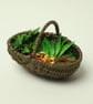 Miniature Spring foragers Basket, 1:12 scale - Image 2