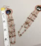 Labradorite Heart & Copper Cascade Earrings - Image 4