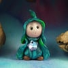 Tiny Stargazer Gnome 'Quinn' with star OOAK Sculpt 