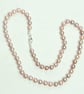 Pink with a Touch of Lavender Round Freshwater Pearl Necklace - Image 5