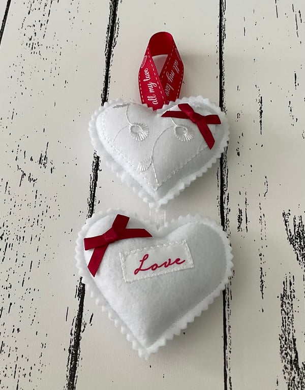 Handmade Hanging Heart Decoration 