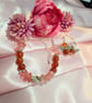 Carnelian & Cherry Quartz bracelet with matching earrings  - Image 4