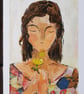 Four blank art cards from original paintings  - Image 3