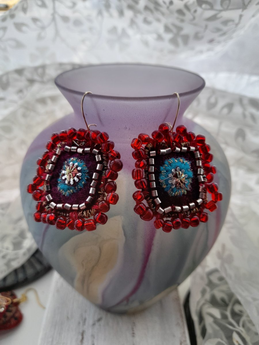 Textile Earrings