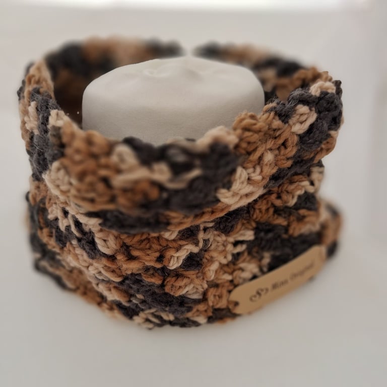 Handmade crochet neck warmer.