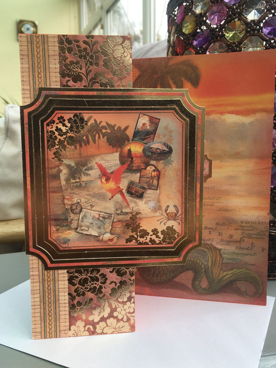 Birthday Paradise 30's inspired birthday card