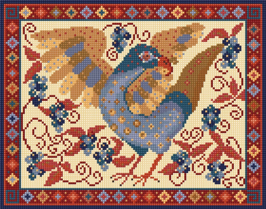 Eagle Tapestry Kit, Eagle Cushion, Counted Cro... - Folksy