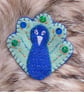 Felt Peacock Brooch - Image 1