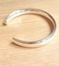 "Brace" - Heavy Sterling Silver Cuff Bangle - 53g - Made to any size - 8mm x 4mm - Image 8