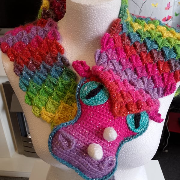 Carousel the Dragon Crochet Shawl 