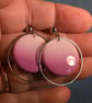  Circle Hoop Gradient Drop Earrings - Image 8