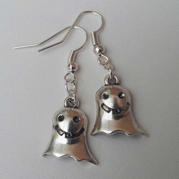 Gothic Spooky Ghost Drop Dangle Earrings Halloween 