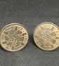Lucky silver sixpence cufflinks - Image 3