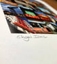 ‘Glasgow Iconic’ COLOUR signed square mounted print 30 x 30cm FREE DELIVERY - Image 4