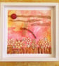 Summer's End Dragonfly Mixed Media Art - Image 1