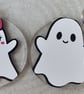 Handmade Acrylic Halloween Ghost & Gonk Keyrings - Image 3
