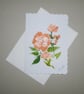 original art floral hand painted greetings card ( ref FA 291 P1 )  - Image 1