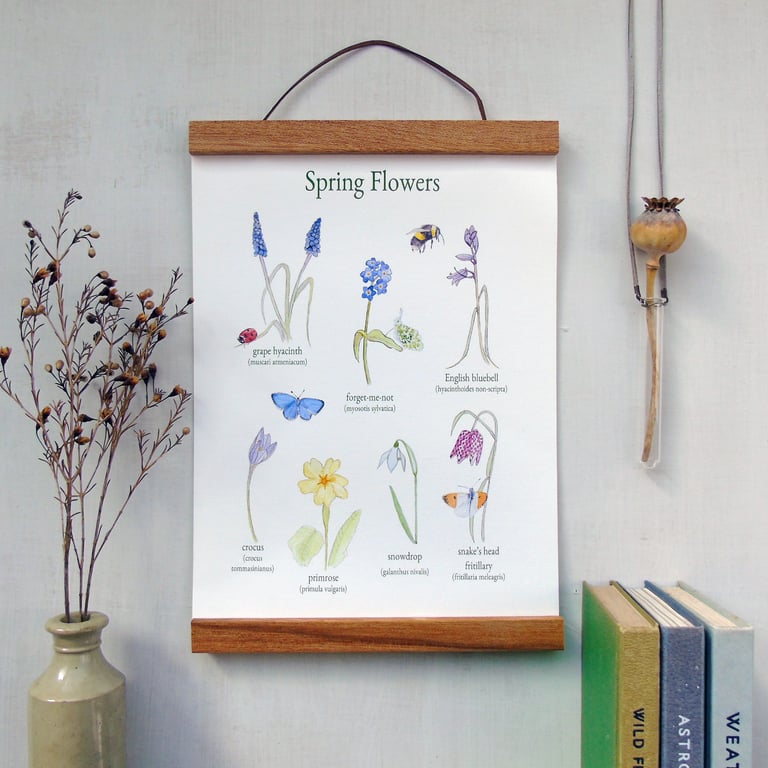 Spring flowers Canvas Wall Hanging