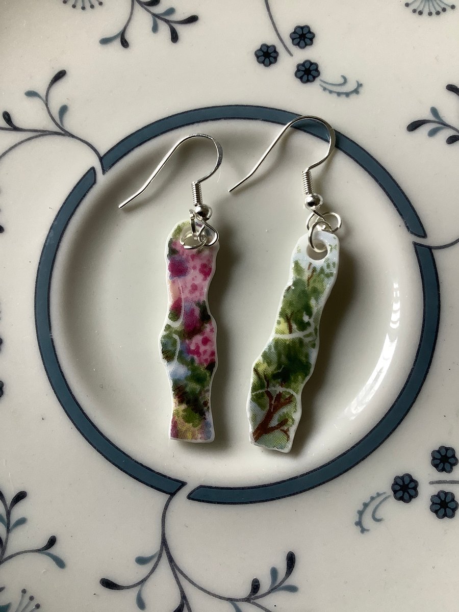 Handmade Ceramic Earrings, One of a Kind, Eco Friendly Gifts.