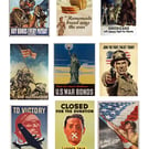 WW2 American Posters for Modelling (Glossy Stickers)