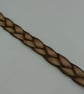 pyrographed leather  bracelet (plait) - Image 4