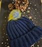 Bobble Beanie Deep Navy Blue - Image 1