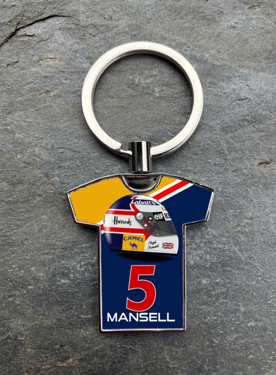 Nigel Mansell 1992 Helmet F1 Keyring Gift