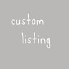custom listing for A.