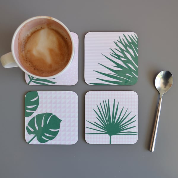 Set of Four Plant Coasters