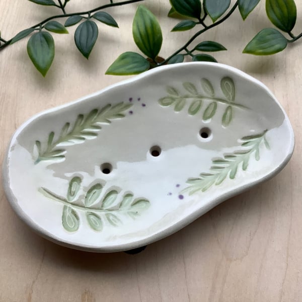 Rosemary and leaf soap dish