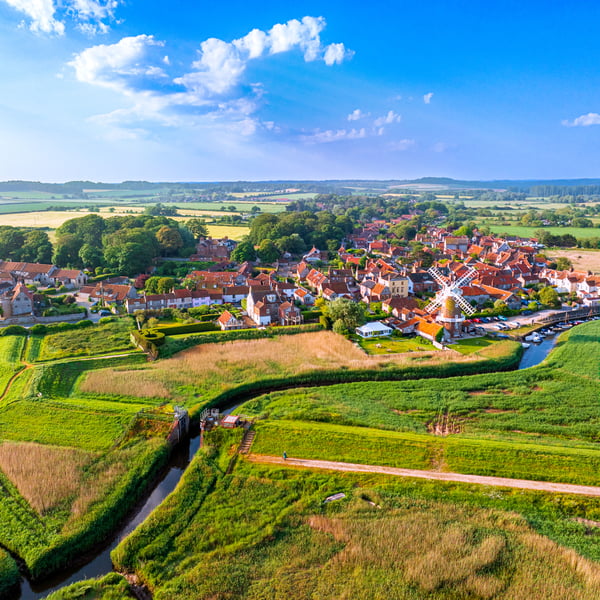 Beautiful Wall Art Print of the North Norfolk Village of Cley Next The Sea