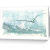 Gull and ocean surf blank notelet card