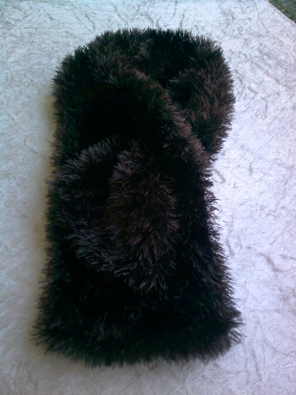 Hand Knitted Dark Brown Necktie