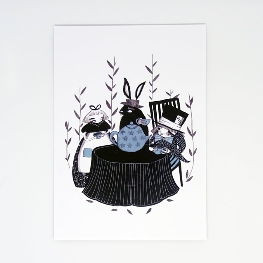 'The Mad Hatters Tea Party'- Large poster print